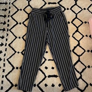 Navy stripe Zara jogger